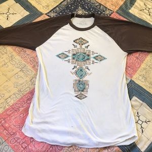 crazy train baseball tee